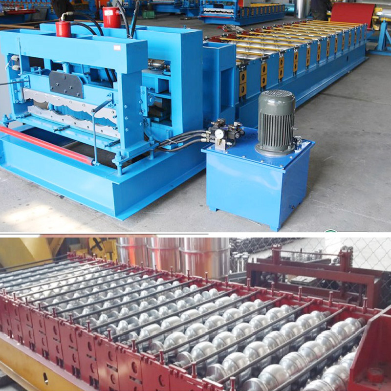 Enamelled tile enamelling machine